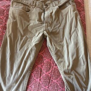 Fatherly khaki jeans